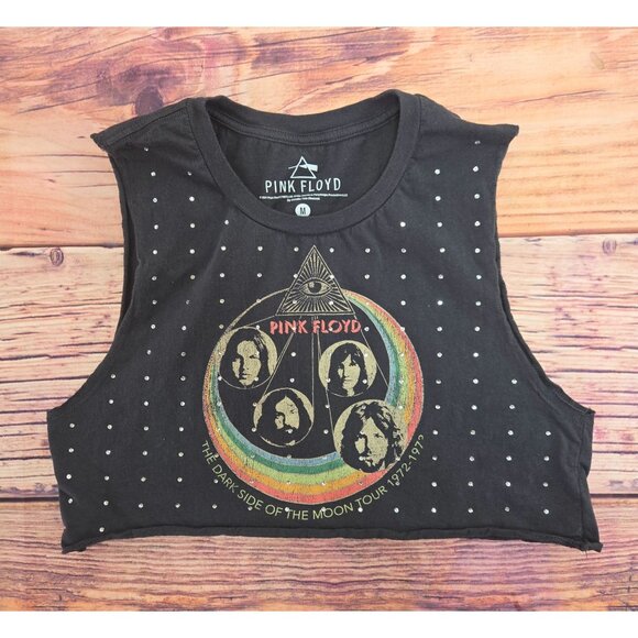 Pink Floyd Dark Side Of The Moon Tour 1972-1973 Crop Top Medium - Picture 4 of 6